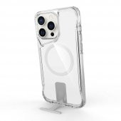 KNY Apple İphone 15 Pro Max Kılıf Magsafeli Standlı Ultra Korumalı T-Max Kapak Şeffaf - 4