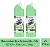 Domestos Çamaşır Suyu Bio Active Mutfak Maksimum Hijyen 750 ml x 2 Adet thumbnail 1