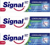 Signal Çürüklere Karşı Karşı  Diş Macunu Nane Ferahlığı 50 ml 3 Adet - 1