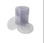 Karton Bardak Kapağı 12 ve 9 Oz İçin Pipet Girişli 500 Ad - 1