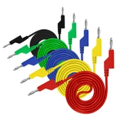 P1036 5 RENKLİ 1 METRE 1000V - 19A MULTIMETRE TEST UÇLARI KABLO KİTİ - 2