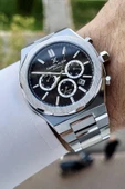 Daniel Klein DKISTE894 Kadranı Siyah Kordonu Gümüş Renk İç Göstergeleri Aktif Klipsli Erkek Kol Saati thumbnail 1
