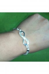 Kadın Bilekliği Sonsuzluk Bilekliği Kadın Takı Trend Bileklik thumbnail 3