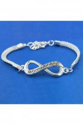 Kadın Bilekliği Sonsuzluk Bilekliği Kadın Takı Trend Bileklik thumbnail 4