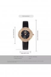 Kadın Kol Saati Lüks Moda Şık Trend Saat Rose Gold thumbnail 5