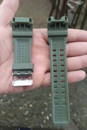 1545 Saat Kordonu Yeşil Renk Asker Yeşili thumbnail 2