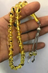 Karınca Fosilli Toz Kehribar Tesbih thumbnail 1