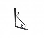 Beşel Ferforje Raf Altı Mat Siyah 15,5x11,5x1,4 cm No:1 (2 Adet) - 1