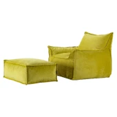 Homedius Notre Kadife Koltuk Puf Set  Tek Kiremit thumbnail 11
