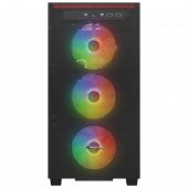 Rampage BLAZE Mesh Temperli Camlı Siyah 4* 12cm ARGB Fan M-ATX Mid-T Gaming Oyuncu Kasası - 2