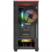 Rampage BLAZE Mesh Temperli Camlı Siyah 4* 12cm ARGB Fan M-ATX Mid-T Gaming Oyuncu Kasası - 6