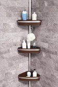 Primanova Yaylı Banyo Köşe Rafı Banyo Köşe Seti Fina N39 - 1