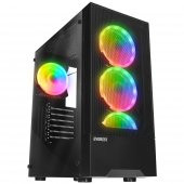 Everest DUSK PEAK 600W Temperli Camlı 4*12cm RGB Fan ATX Mid-T Gaming Oyuncu Kasası - 1