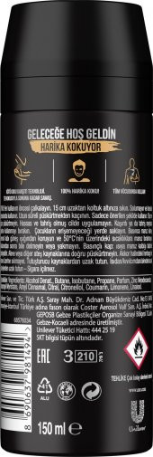 Axe Erkek Deodorant & Bodyspray Dark Temptation 48 Saat Etkileyici Koku 150 Ml X3 - 9