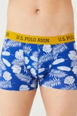 U.S. Polo Assn. Erkek Ekonomik 3'lü Kutulu Pamuklu Desenli Düz Rahat Boxer thumbnail 2