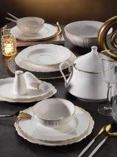 Aryıldız Bone Porselen 85 Parça Yemek Takımı Gold AR34004 - 1