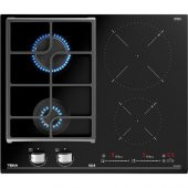Teka JZC 64322 ABC BK (E4) 60 cm Siyah Camlı İndüksiyonlu + Gazlı Hibrit Ocak - 1
