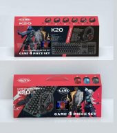 Zhltech K20 Oyuncu Set Klavye+Mouse+Kulaklık+Mouse Pad 4Lü Set - 1