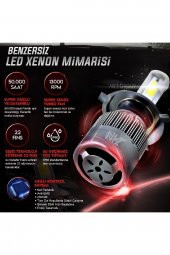 Renault Megane (2002-2009) Kısa Far Xenon Led Şimşek Etkili Buz Mavi H8 thumbnail 3