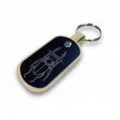 Sasta Deri Anahtarlık Metal Baskılı – Yengeç - 1