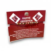 Sasta Kırık Doğal Taş Bileklik – Kahve Obsidyen - 1