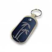 Sasta Deri Anahtarlık Metal Baskılı – Palmiye - 1