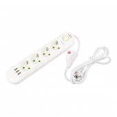 Vea VA-21560 Akım Korumalı Priz 4 Lü 1.5 Metre Uzatma Kablosu 3 Usb li Anahtarlı Priz - 3