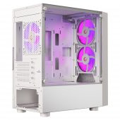 Rampage LYRA Mesh Temperli Camlı Beyaz 3* 12cm RGB Fan M-ATX Mini-T Gaming Oyuncu Kasası - 3