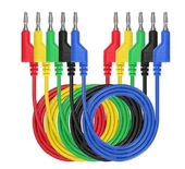 Ayt P1036 5 Renk 1 Metre 1000 Volt 19 AmperMultimetre Test Uçları Kablo Kiti Prob - 1
