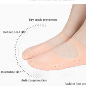 1 çift Silikon Çorap Ayak Bakımı Jel Çorap Nefes Profesyonel Nası - 3