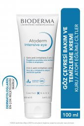 Bioderma Atoderm Intensive Eye Kuru Atopi Eğilimli Göz Çevresi Kremi ve Temizleyici Hyalüronik Asit 100 ml - 1
