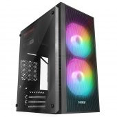Everest Mınıon Mesh Peak 300W 2* 12Cm Rainbow Fan Akrilik Yan Panel Mini-T Gaming Oyuncu Kasası - 1