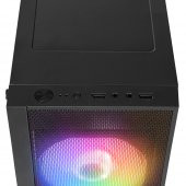 Everest Mınıon Mesh Peak 300W 2* 12Cm Rainbow Fan Akrilik Yan Panel Mini-T Gaming Oyuncu Kasası - 3