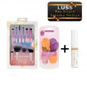 Real Technıques Makyaj Aplikatörleri Ve Luss Kaş Kirpik Serum 3lü Set - 1