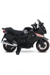 Babyhope Ledli Akülü Motor 12V 438A XMX-316 Siyah 06438A10,Müzikli Çocuk Motoru - 2