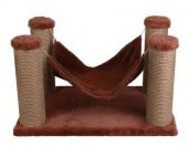 Dubex 39x59x34 cm Kedi Hamağı ve Tırmalama Platformu Tarçın - 1