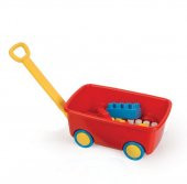 Dolu Bloklu Çek Çek Araba 28 Parça Eğitici Öğretici Yapboz Blok Seti - 1