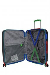 United Colors Of Benetton Lüx Abs Orta Boy Valiz Siyah BNT600 - 5