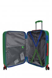 United Colors Of Benetton Lüx Abs Orta Boy Valiz Yeşil BNT600 - 5