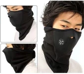 Bisiklet-motorsiklet rüzgar geçirmez polar yüz maskesi - 1