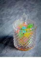 Cam Şekerlik Lokumluk İkramlık Drajelik - 1