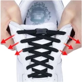 SRTfootcare TakBırak Yeni Nesil Kilitli Elastik Ayakkabı Bağcığı, Tak Bırak Akıllı Lastik Bağcık 1 Çift - 3
