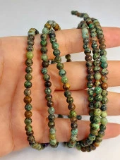 Afrika Turkuazı Taşı Dizi 4mm thumbnail 1