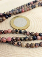 Rodonit Taşı Dizi 4-4.5mm Aralığı thumbnail 2