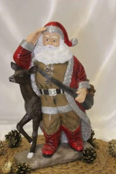 Noel Baba Ve Geyiği Mutlu Yıllar Happy Christmas Santa Claus Yılbaşı Ağacı - 5