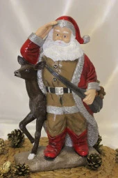 Noel Baba Ve Geyiği Mutlu Yıllar Happy Christmas Santa Claus Yılbaşı Ağacı - 7