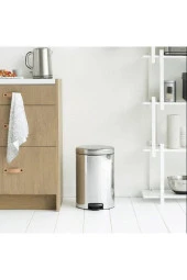 Brabantia Çöp Kutusu 20 Lt Pedallı Parlak Paslanmaz Çelik 113987 - 2