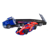 Oyuncak Taşıyıcı Tır F1 Arabası 55 Cm - 4