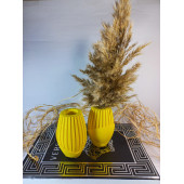 2 Lİ SARI ISKANDİNAV PAMPAS VAZO - 3