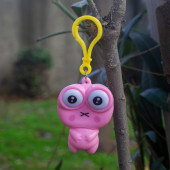Anahtarlık Sevimli Emoji Göz Anahtarlık Pembe - 1